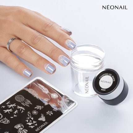 Gel Stamping, Néonail, negru, 4ml