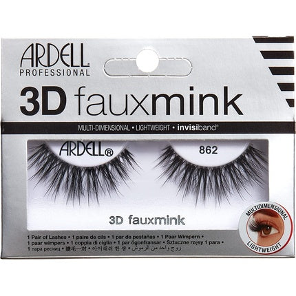 Gene false Ardell 3D Faux Mink, multi-strat, negre