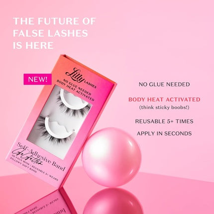 Gene False Lilly Lashes 3D Autoadezive Negru