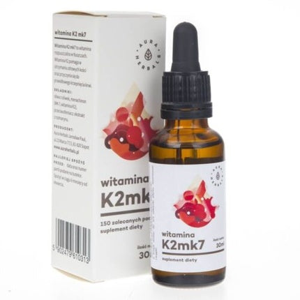 Vitamina K2mk7, Aura Herbals, picături 30ml