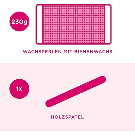 Perle Ceară Veet, 230g, cu spatulă din lemn, galben