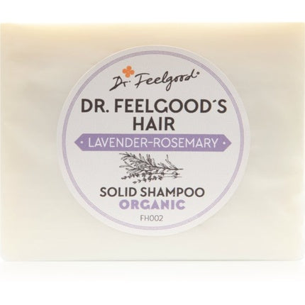 Șampon solid organic Dr Feelgood cu lavandă și rozmarin, 100g