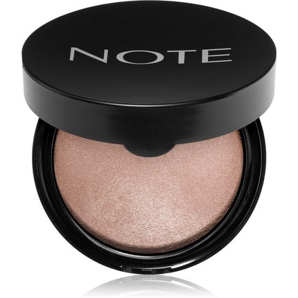 Note Cosmetics Baked Highlighter, Sun Kiss, roz auriu, 10 g