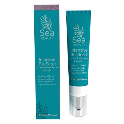 Cremă facială, Prismanatural, Intensive Re-Sea-t, albastru