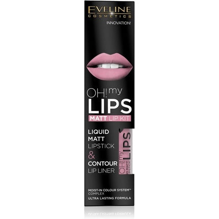 Ruj lichid, Eveline Cosmetics, Oh My Lips, 03 Rose Nude