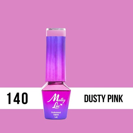 Lac de unghii, Molly Lac, 140, roz prăfuit, 5ml