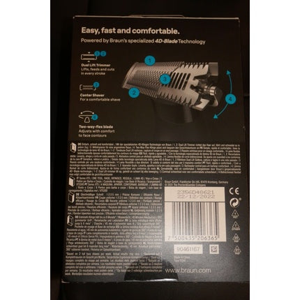 Braun Series X XT5300, Trimmer de barbă și mașină de ras pentru față, corp și conturare, negru
