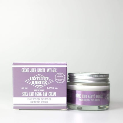Crema de zi Institut Karité Anti-Aging, 50ml, ambalaj violet