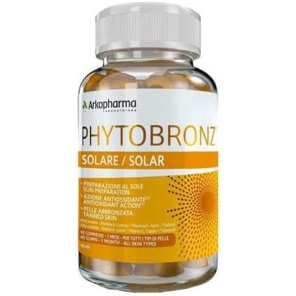Arkopharma Phytobronz Solar Tanning Supplement, 60 Gummies, Portocaliu
