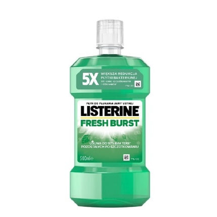 Listerine Fresh Burst, clătire de gură, 500ml, verde