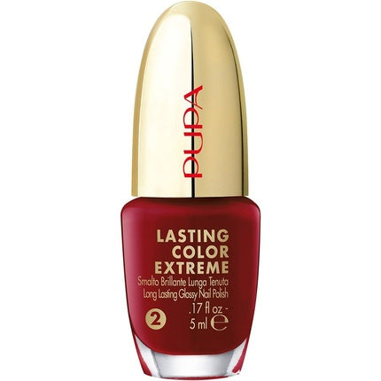 Smalta pentru unghii Pupa Lasting Color Extreme 026, roșu închis, 5ml