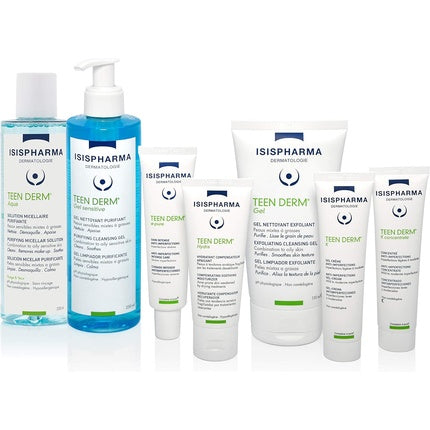 Gel de curățare facială exfoliant, Isis Pharma Teen Derm, 150g, ambalaj cu pompă