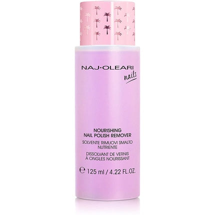 Remover de Smalț Naj Oleari, Solvent Hrănitor, 125ml, Roz