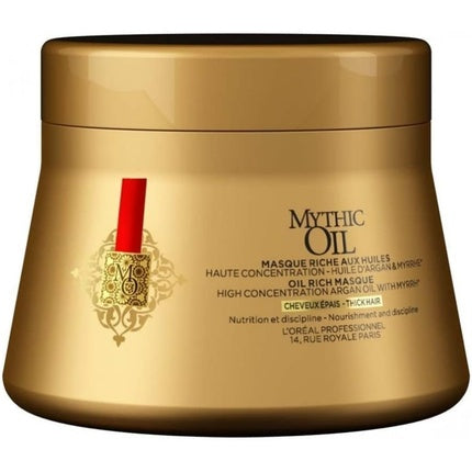 Mască de păr L'Oréal Professionnel Mythic Oil pentru păr gros, 200ml