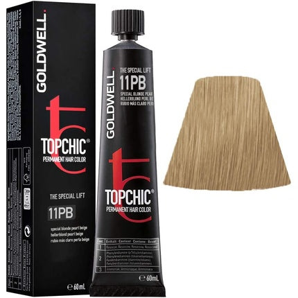 Vopsea de Păr Permanentă Goldwell Topchic 11PB Pearl Beige, 60ml