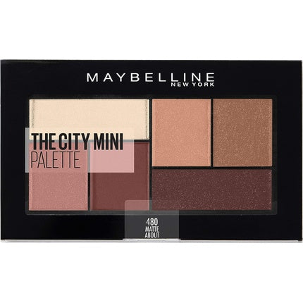 Paletă farduri, Maybelline New York, The City Mini Palette 480 Matte About Town, 6g