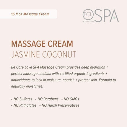 Cremă de masaj BCL Spa Jasmine Coconut, 453g