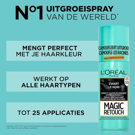 Spray de rădăcini L'Oreal Paris Magic Retouch No 1 Black 77g