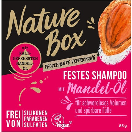 Șampon Solid, Nature Box, Ulei de Migdale, 85g