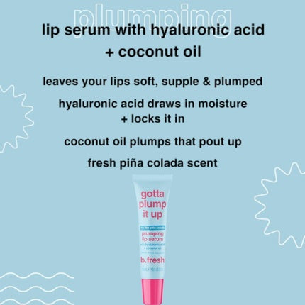 Lip Plumper, B.Fresh, Gotta Plump It Up, albastru roz