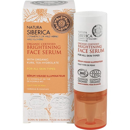 Ser iluminator, Natura Siberica, organic, pentru toate tipurile de ten