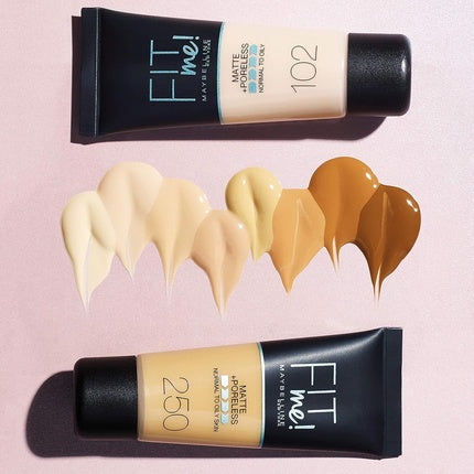 Fond de ten, Maybelline New York, Fit Me, Natural Tan, Mat & Fara Por, 30ml