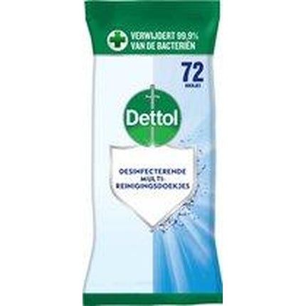 Șervețele de curățare Dettol, antibacteriene, 72 bucăți, alb și verde