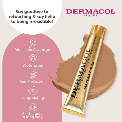 Fond de ten lichid, Dermacol Dc, SPF 30, 30g, nuanta 223