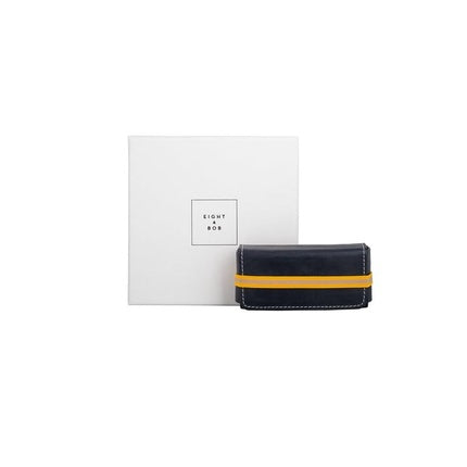 Custodie parfum Eight & Bob, Blue Leather Perfume Case, albastru, piele