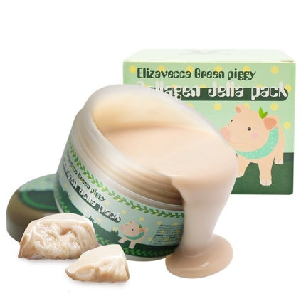 Cremă de noapte, Elizavecca, Green Piggy, 50% colagen, 100g