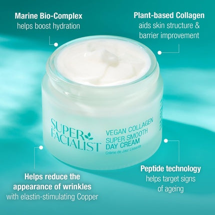 Cremă de zi, Super Facialist, Vegan Collagen, 50ml