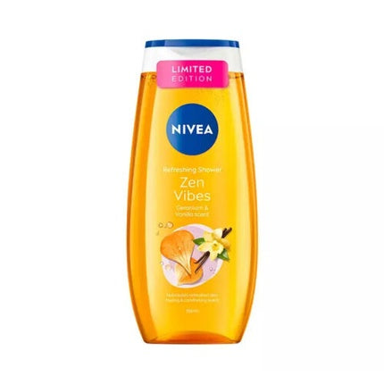 Gel de duș Zen Vibes, Nivea, Geranium & Vanilla, 250ml, ediție limitată