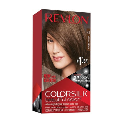 Vopsea de păr, Revlon, Permanent Color Nr.41, Maro Mediu, 130ml