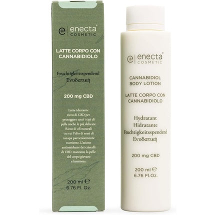 Lotiune corp Enecta, 200mg CBD, 200ml, alb