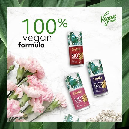 Lac de unghii, Delia Cosmetics, Bio, roșu, 11ml