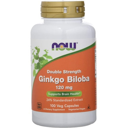 Now Foods Ginkgo Biloba Double Strength Capsule 120 mg, 120 buc