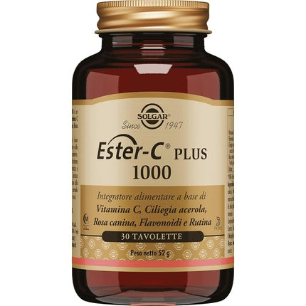 Solgar Ester-C Plus 1000, Vitamina C, 30 Tablete