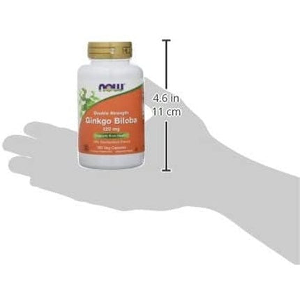 Now Foods Ginkgo Biloba Double Strength Capsule 120 mg, 120 buc
