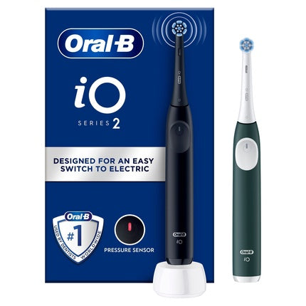 Periuță de dinți electrică Oral-B iO Series 2 Duo, Night Black & Forest Green