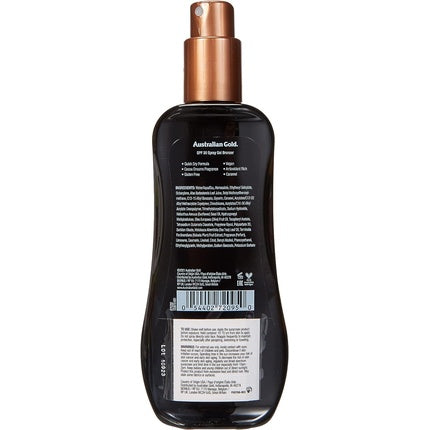 Spray protector solar corp, Australian Gold, SPF 30+ Bronzer, 237ml