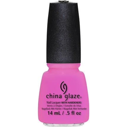 Lac de unghii, China Glaze, Bottoms Up, roz neon