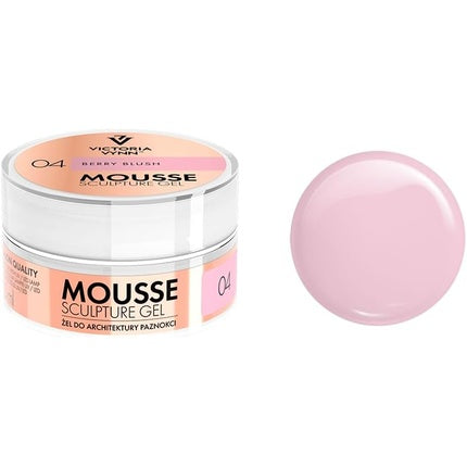 Gel de construcție unghii, Victoria Vynn, Thixotropic Mousse Sculpture Gel, 04 Berry Blush, 15ml