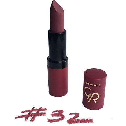 Ruj, Golden Rose, Velvet Matte, 32 roșu închis