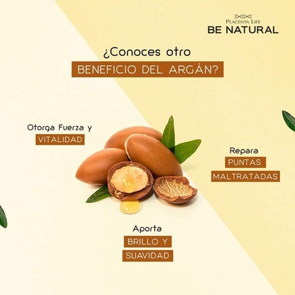 Șampon Placenta Life Be Natural, argan, 350ml