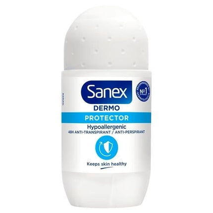Antiperspirant roll-on Sanex Dermo Protector, unisex, hipoalergenic, protecție 48 h