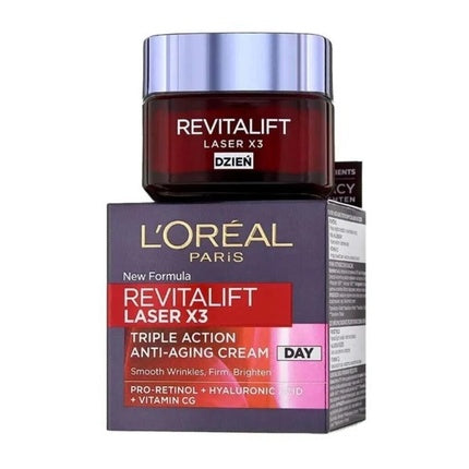 Cremă antirid, L'Oréal, Revitalift Laser X3, 50ml