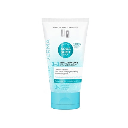Gel Micelar Aïa Pure Derma cu Acid Hialuronic, 150 ml