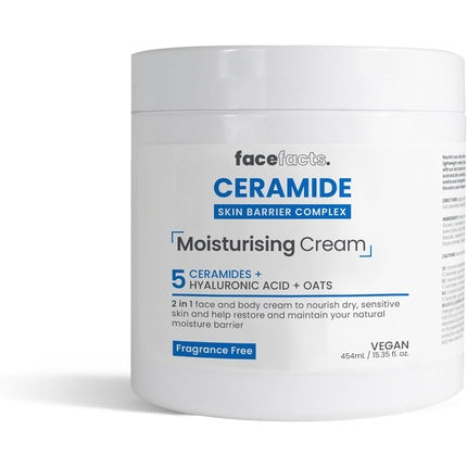 Crema Hidratantă pentru Corp cu Ceramide, Face Facts, 454ml, Fără Parfum