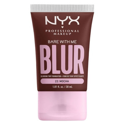 Fond de ten NYX Bare With Me Blur Tint, Culoare: Mocha, 30ml