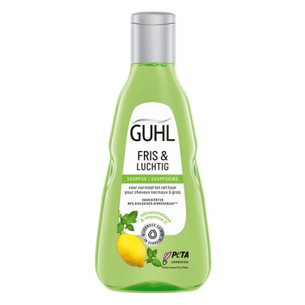 Șampon Guhl Fresh & Airy, pentru păr normal până la gras, cu extract de lămâie, 340ml
